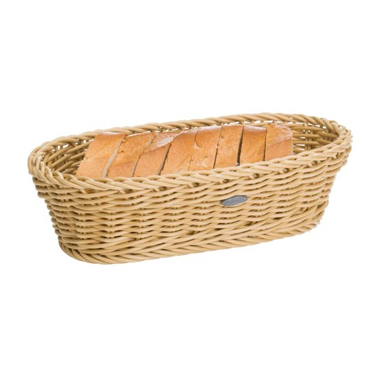 Cos oval pentru paine, 28 x 16 cm, Bej Deschis - Saleen