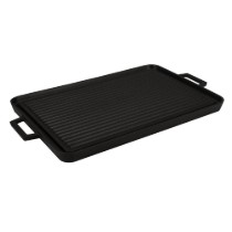 Grill reversibil, fonta, 29x44 cm - LAVA