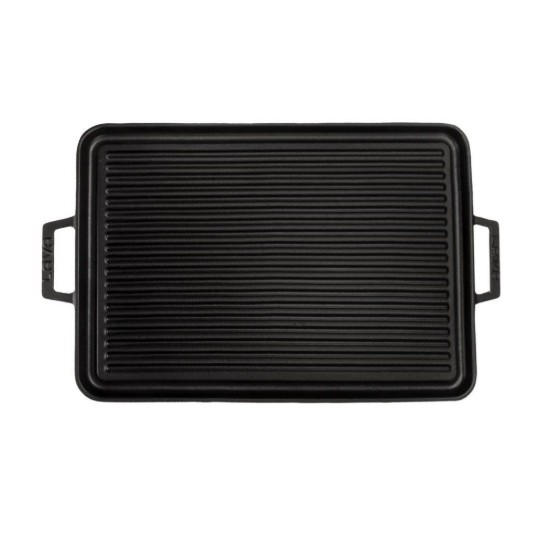 Grill reversibil, fonta, 43 x 28 cm - LAVA