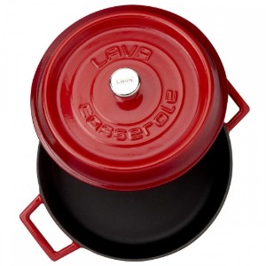 Cratita fonta, 24cm/2,47L "Trendy", Rosu - LAVA
