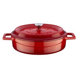 Cratita fonta, 24cm/2,47L "Trendy", Rosu - LAVA