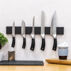 Suport magnetic pentru cutite, 45 cm, Negru - Grunwerg
