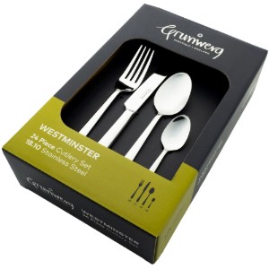 Set tacamuri inox, 24 piese, "Westminster" - Grunwerg