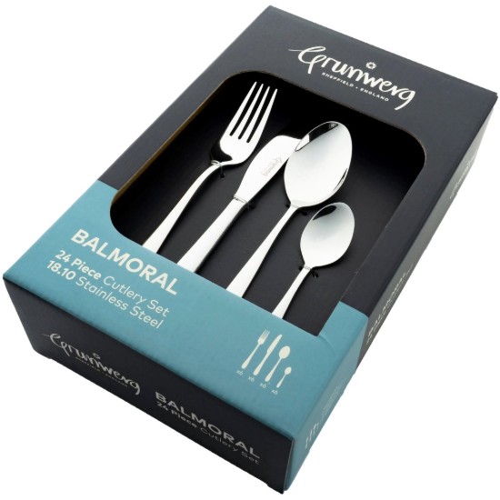 Set tacamuri, 24 piese, inox, "Balmoral" - Grunwerg