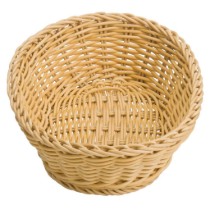 Cos oval pentru paine, 25,5 x 19 cm, Bej Deschis - Saleen