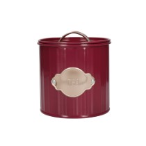 Set 3 recipiente pentru ceai, cafea si zahar, 1L, Burgundy - Kitchen Craft