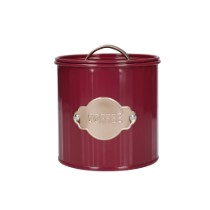 Set 3 recipiente pentru ceai, cafea si zahar, 1L, Burgundy - Kitchen Craft