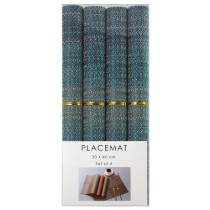 Set 4 suporturi farfurii (naproane), 45 x 30 cm, Albastru