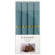 Set 4 suport farfurii (naproane), 45 x 30 cm, Albastru Deschis