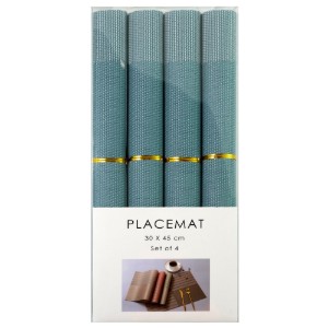 Set 4 suport farfurii (naproane), 45 x 30 cm, Albastru Deschis