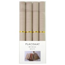 Set 4 suport farfurii (naproane), 45 x 30 cm, Bej