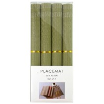 Set 4 suporturi farfurii (naproane), 45 x 30 cm, Verde