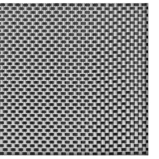 Set 4 suporturi farfurii (naproane), 45 x 30 cm, Negru si Crem