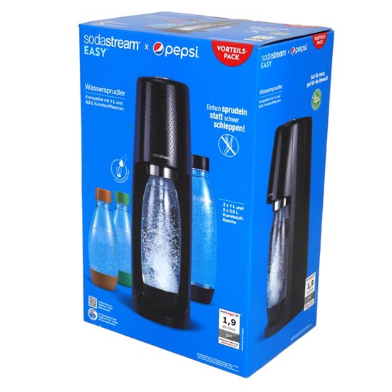 Pachet aparat Spirit Negru cu 4 sticle - SodaStream