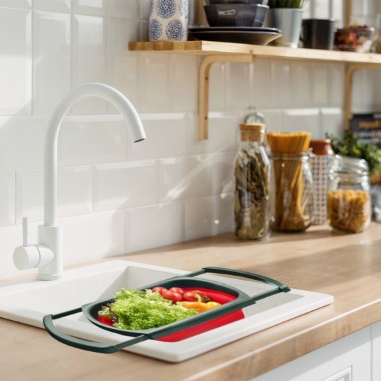 Strecuratoare extensibila, plastic, 39 x 26 cm, Rosu - Westmark