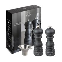 Set rasnita de sare si piper, 18 cm, "Paris Graphite u'Select", cu palnie - Peugeot