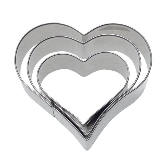 Set 3 forme cutter biscuiti "Heart", 4 cm, 5 cm, 6 cm - Westmark