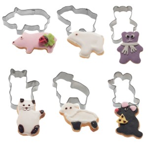 Set 6 cuttere biscuiti, inox, "Animale" - Westmark