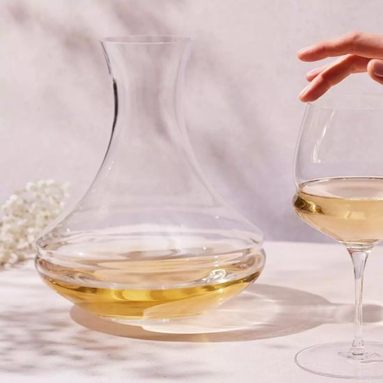 Decantor vin, sticla cristalina, 1,8L, "Inel" - Krosno