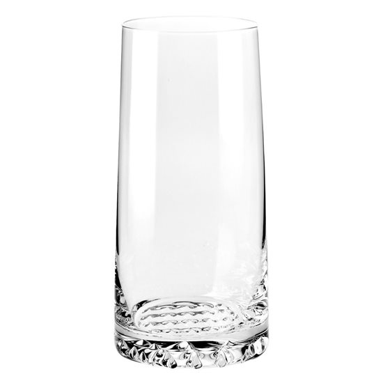 Set 6 pahare inalte, sticla cristalina, 350ml, "Fjord" - Krosno