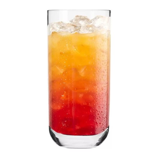 Set 6 pahare long drinks, sticla cristalina, 360ml, "Glamour" - Krosno