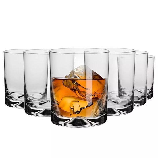 Set 6 pahare whisky, sticla, 260ml, "Mixology" - Krosno