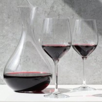 Set servire vin, 3 piese, sticla cristalina, "Harmony" - Krosno