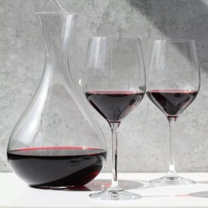 Set servire vin, 3 piese, sticla cristalina, "Harmony" - Krosno
