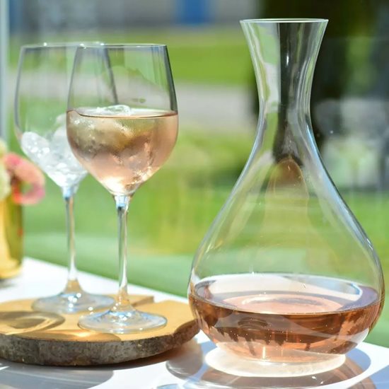 Set servire vin, 3 piese, sticla cristalina, "Harmony" - Krosno