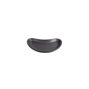 Mini-platou aperitiv, portelan, 10cm, "Seasons", Negru - Porland