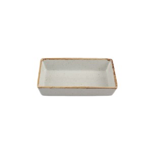Farfurie mic dejun, portelan, 13x8,5cm, "Seasons", Gri - Porland