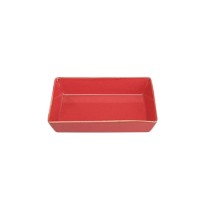 Farfurie mic dejun, portelan, 13x8,5cm, "Seasons", Rosu - Porland