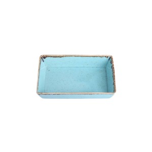 Farfurie mic dejun, portelan, 13x8,5cm, "Seasons", Turcoaz - Porland