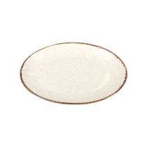 Farfurie ovala, portelan, 24cm, "Seasons", Bej - Porland