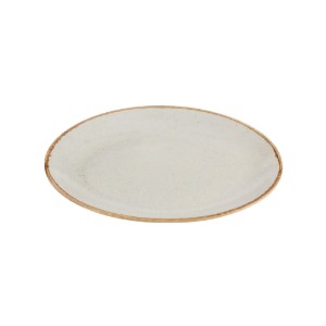 Farfurie ovala, portelan, 24cm, "Seasons", Gri - Porland