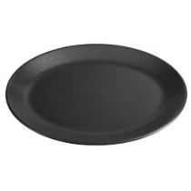 Farfurie ovala, portelan, 31cm, "Seasons", Negru - Porland