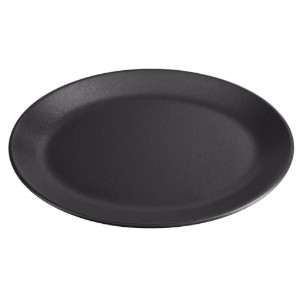Farfurie ovala, portelan, 31cm, "Seasons", Negru - Porland