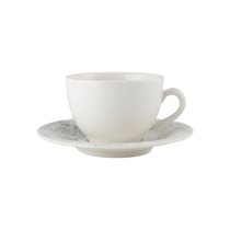 Ceasca pentru ceai cu farfurioara, portelan, 280ml, "Ethos Smoky" - Porland