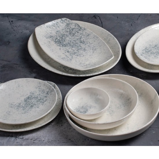 Platou oval, portelan, 19x11cm, "Smoky"- Porland