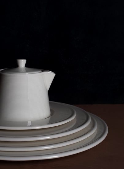 Ceasca pentru ceai cu farfurioara, portelan, 170ml, "Alumilite Line" - Porland