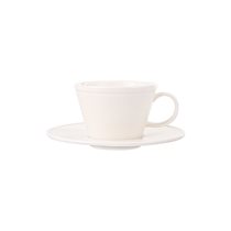 Ceasca pentru ceai cu farfurioara, portelan, 170ml, "Alumilite Line" - Porland