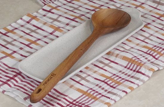 Lingura ovala, lemn de acacia, 35cm - Zokura