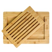 Tocator pentru paine, bambus, 40 x 28 cm, grosime 2 cm - Zokura