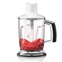 Chopper pentru blender vertical, sistem EasyClick, 1,25L, Alb - Braun