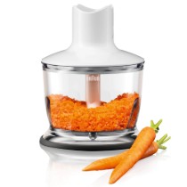 Chopper pentru blender vertical, sistem EasyClick, 500ml, Alb - Braun