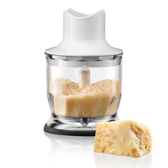 Chopper pentru blender vertical, sistem EasyClick, 350ml, Alb - Braun