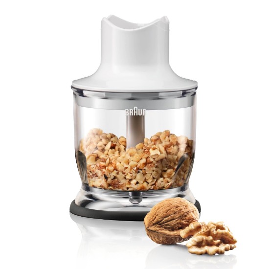 Chopper pentru blender vertical, sistem EasyClick, 350ml, Alb - Braun