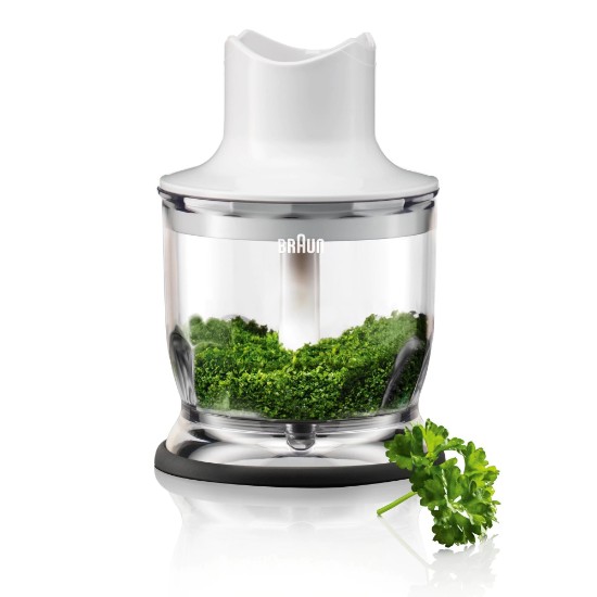 Chopper pentru blender vertical, sistem EasyClick, 350ml, Alb - Braun