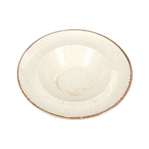 Farfurie adanca, portelan, 26cm, "Seasons", Bej  - Porland