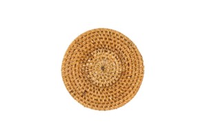 Set 6 suporturi pahare, 10 cm, Natural - Tiseco